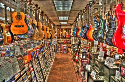 music production stores.